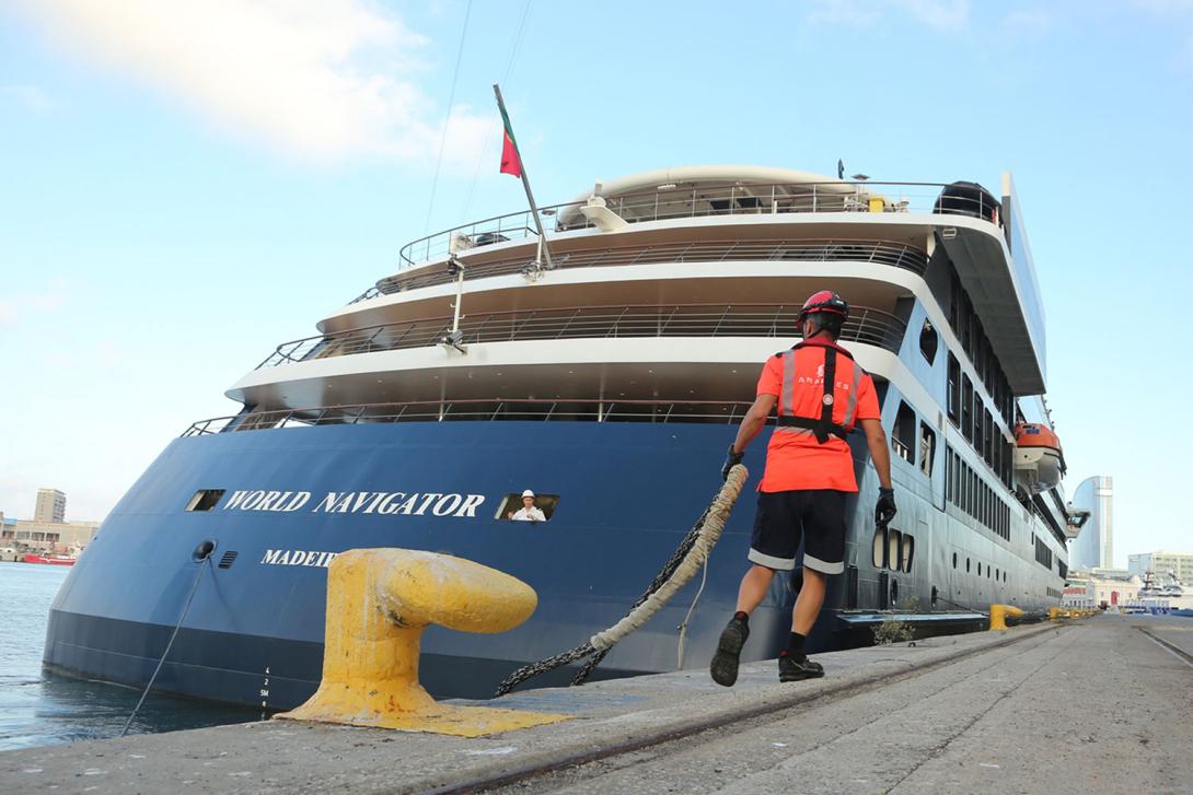 El World Navigator de Mystic Cruises ha estat l’últim creuer que atracarà al moll Barcelona Nord.