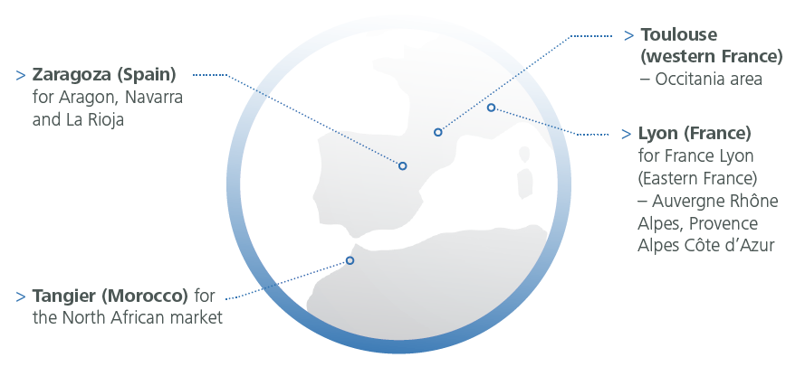 graphic showing Port of Barcelona commercial representations