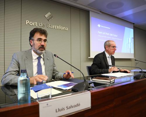 Lluís Salvadó, président du Port de Barcelona, et José Alberto Carbonell, directeur général.