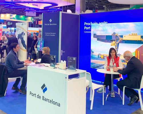 Le stand du Port de Barcelone.