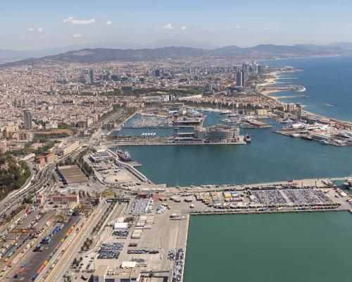 Panoràmica del Port de Barcelona.