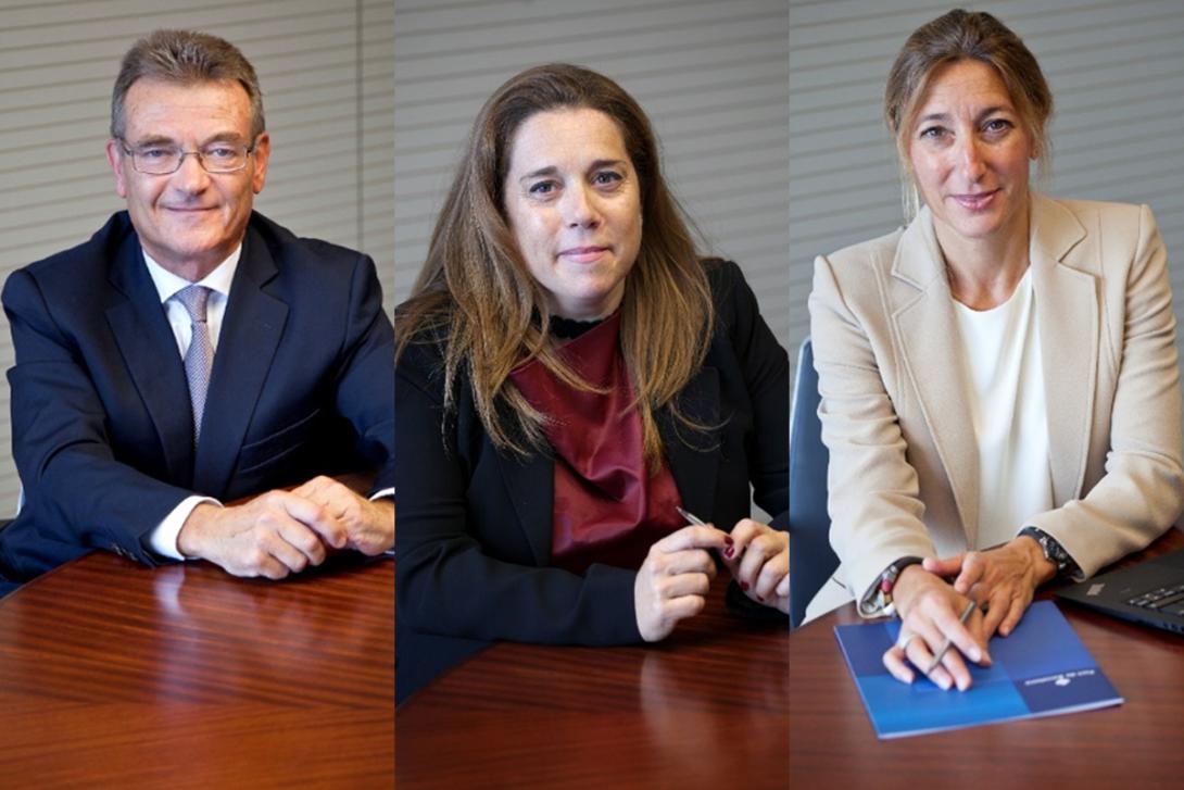 Santiago Garcia-Milà, Emma Cobos y Carla Salvadó.