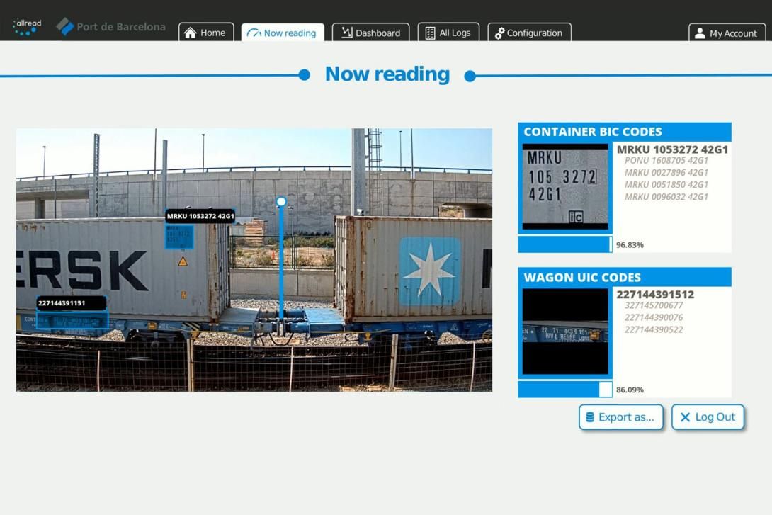 L'startup AllRead utilitza la intel·ligència artificial per a identificar contenidors i vagons al Port de Barcelona. 