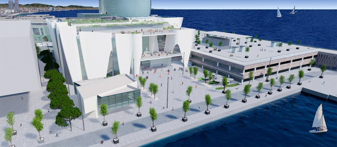 Render del edificio proyectado por Toyo Ito para el Hermitage.