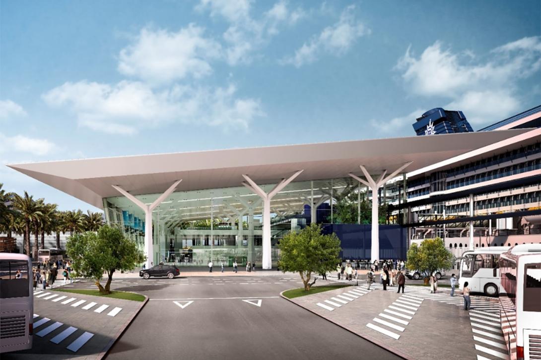 Representación gráfica del proyecto de la nueva terminal de MSC.