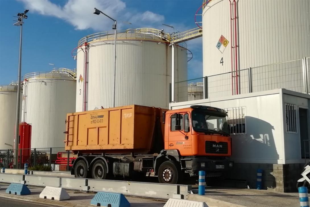 Imatge de la prova pilot realitzada per Clever-Volume al Port de Barcelona.