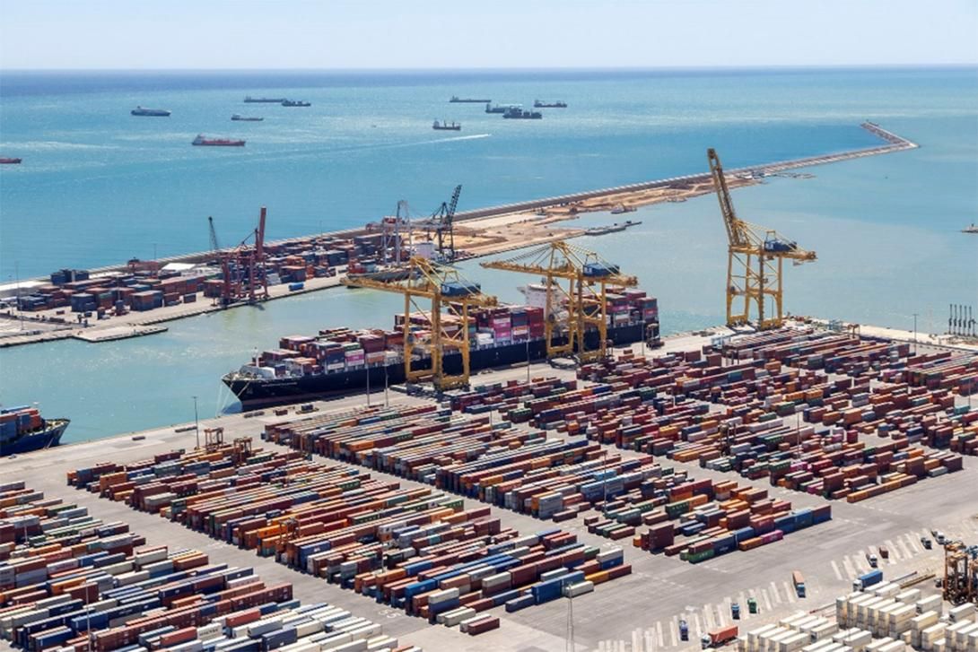Imatge aèria del Port de Barcelona.