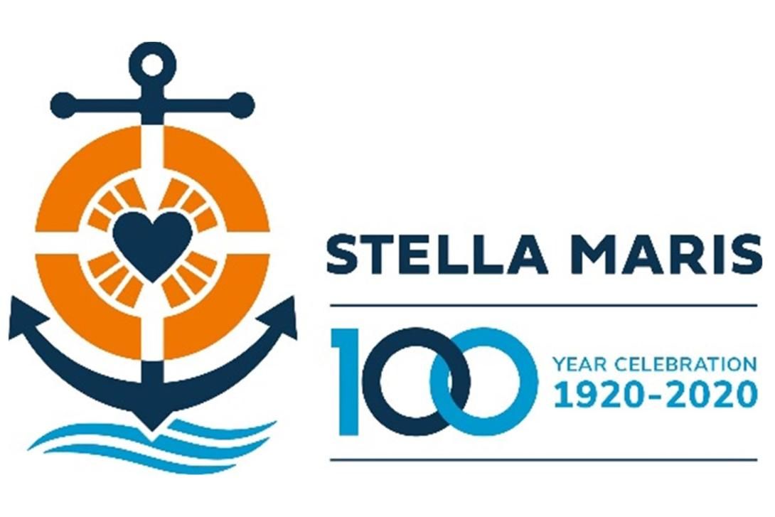 Logo de la celebración de los 100 años de Stella Maris Barcelona
