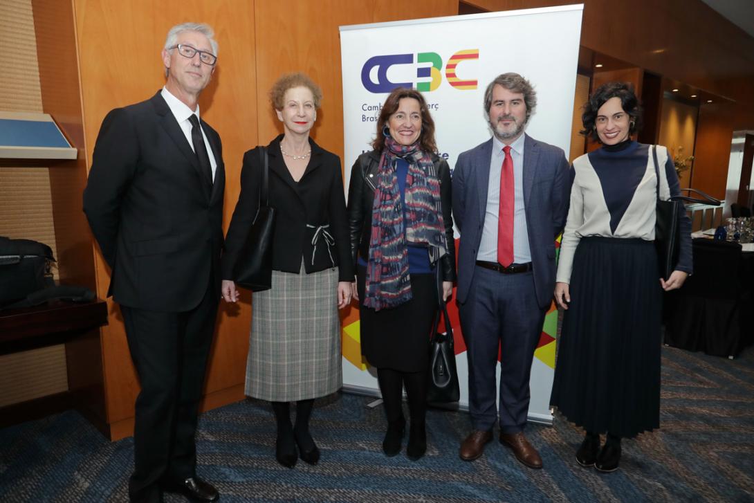 Representants de la Cambra de Comerç Brasil-Catalunya, del Port de Barcelona i del Consulat de Brasil en Barcelona.