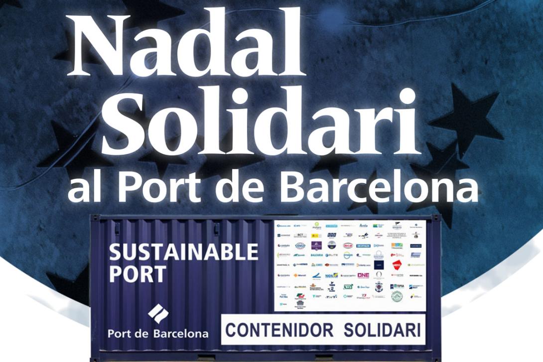 Cartell de la campanya Nadal Solidari del Port de Barcelona.