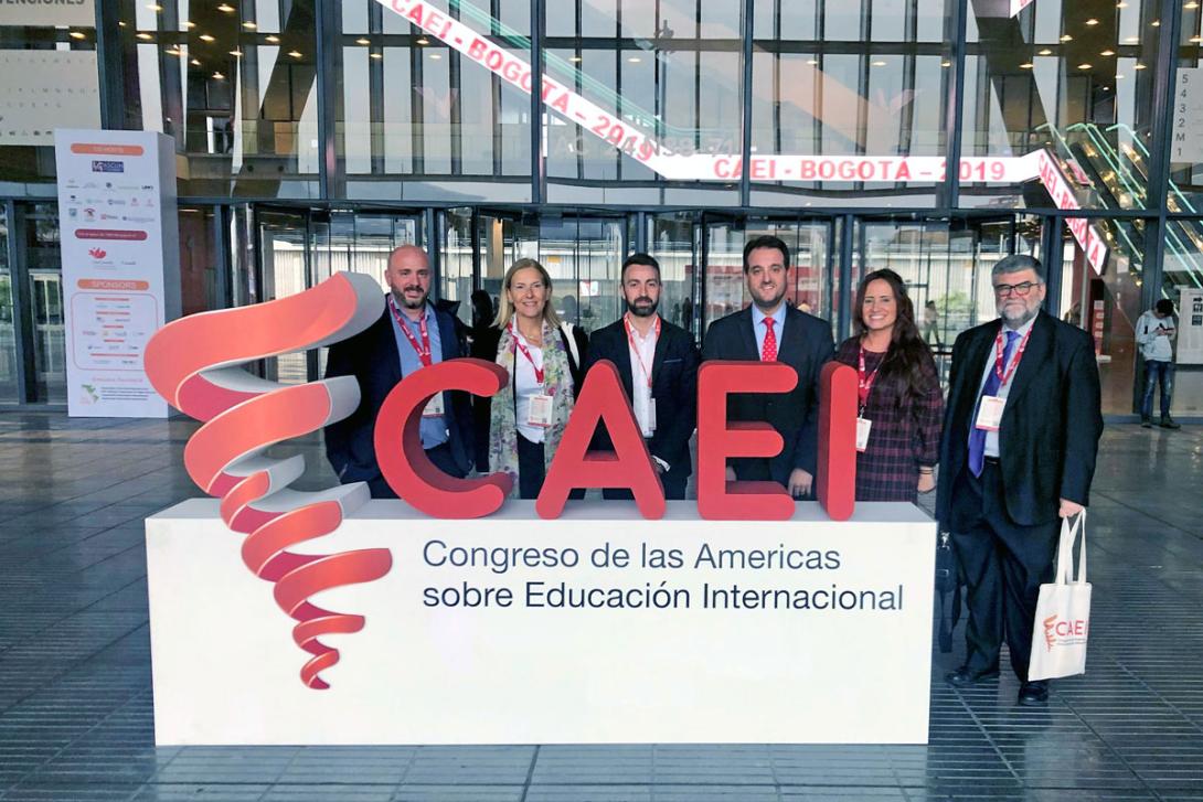 La delegació barcelonina desplaçada al Congreso de las Américas sobre Educación Internacional. 