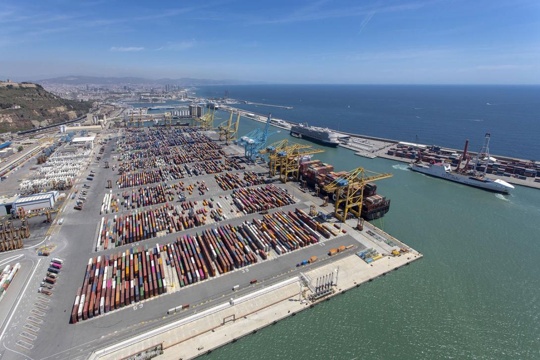 Vista general del Port de Barcelona.