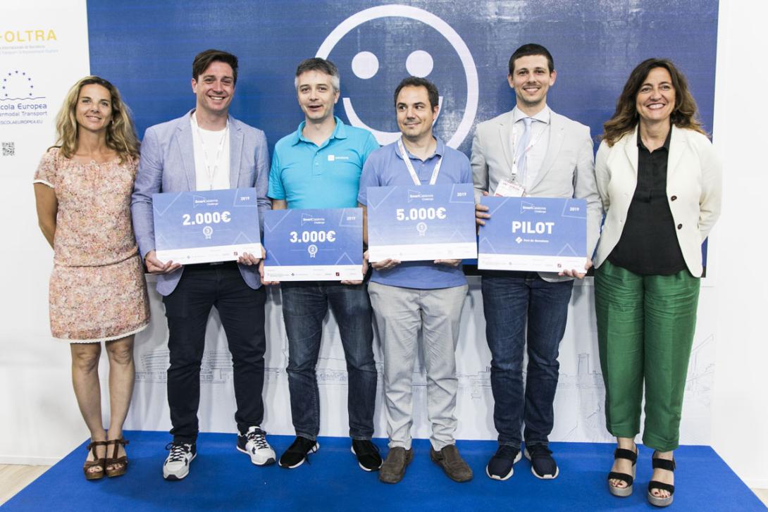 Fotografia dels guanyadors del Smart Catalonia Challenge.
