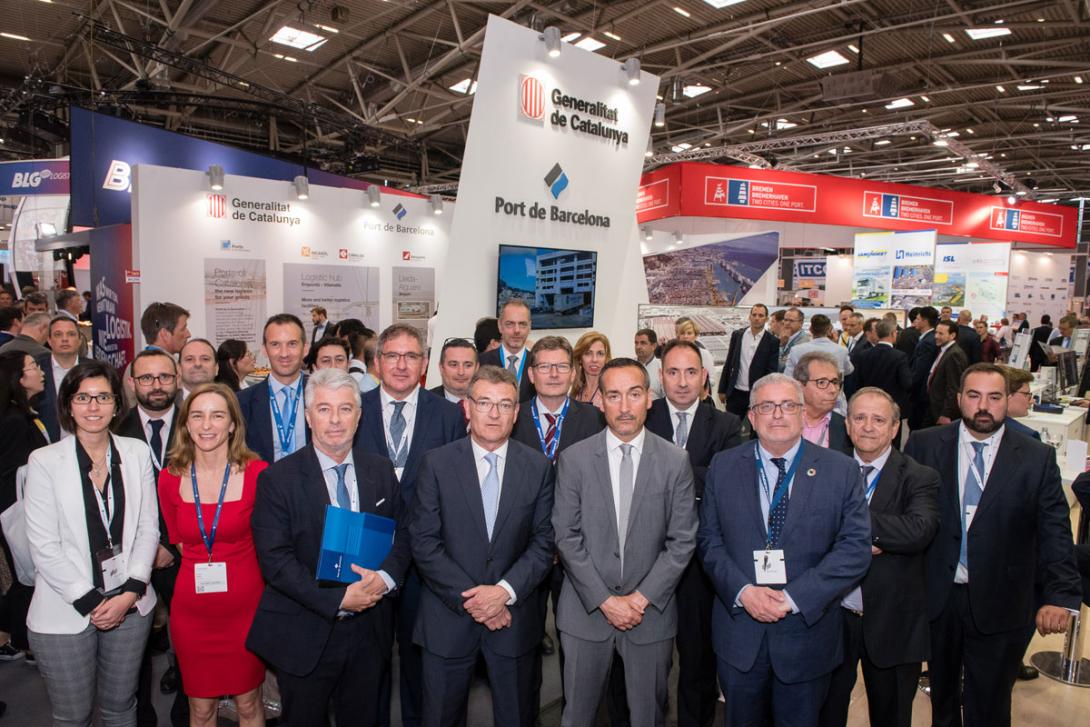 Representantes del Port de Barcelona en el Transport Logistic.