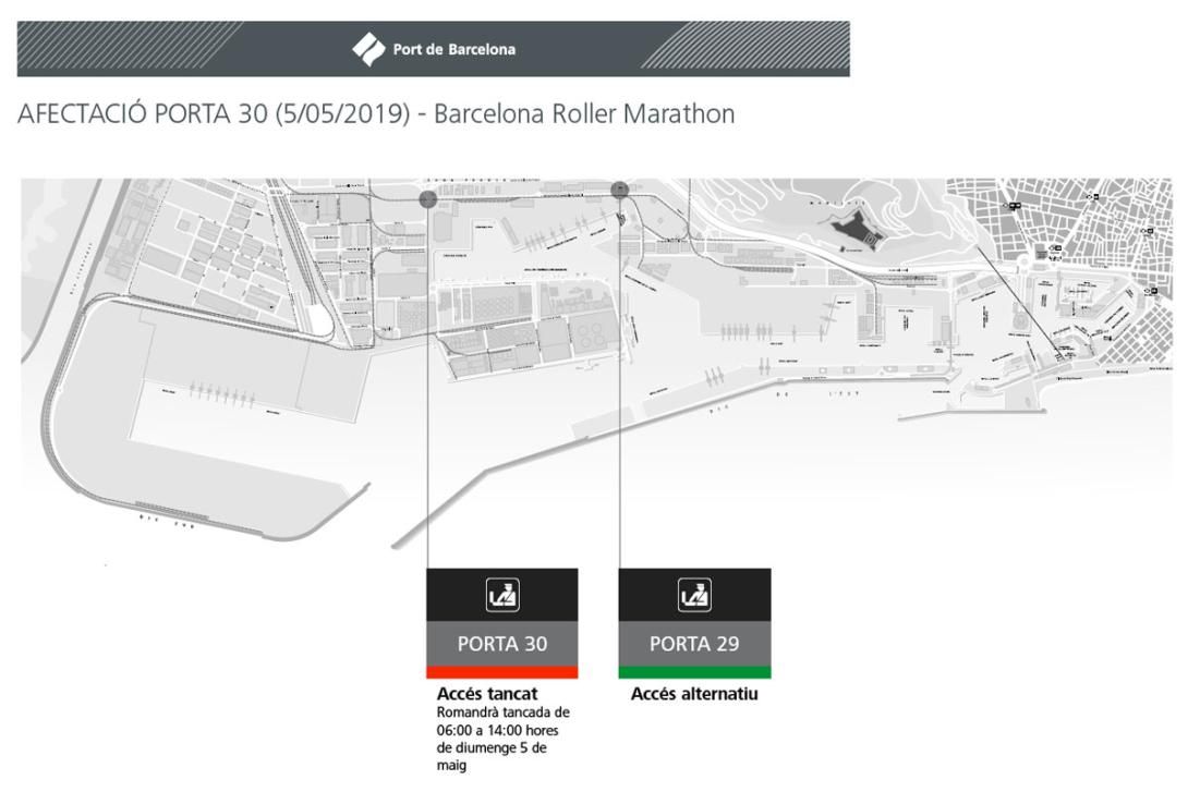 Mapa amb les afectacions viàries.