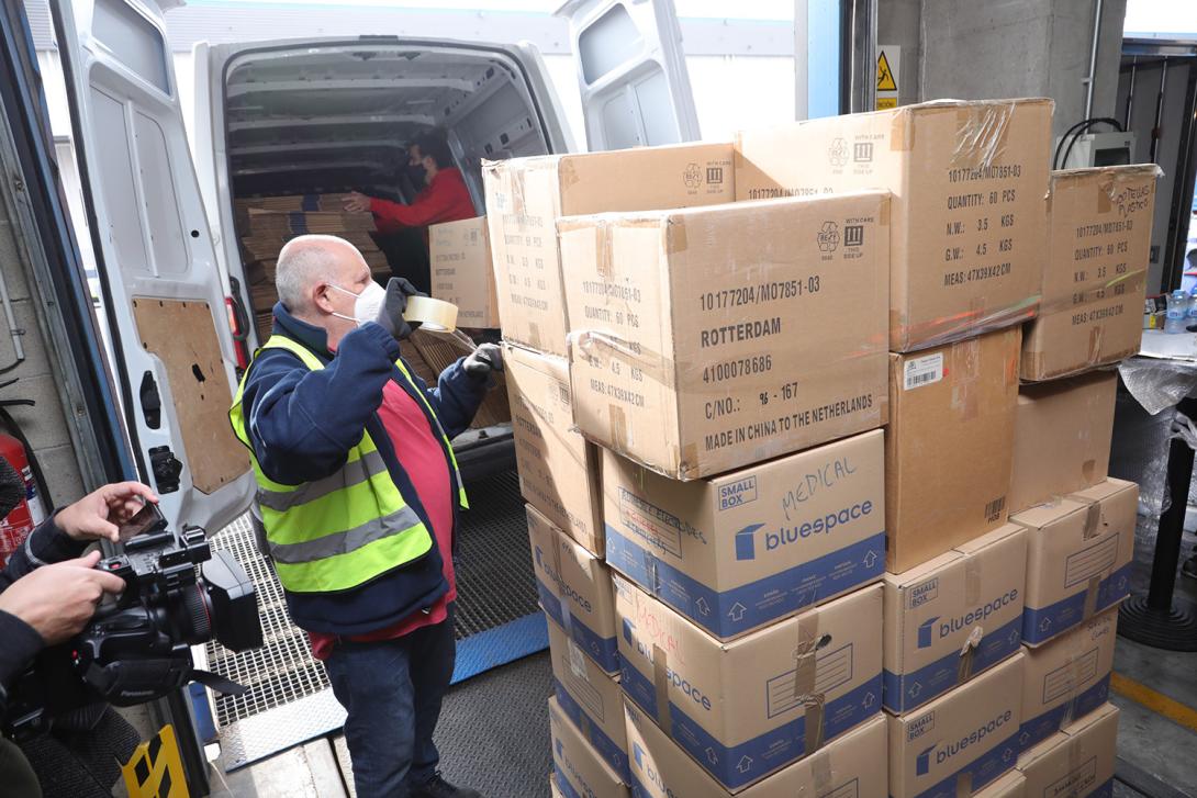 Ja han sortit més de 182 tones de productes cap a Ucraïna.