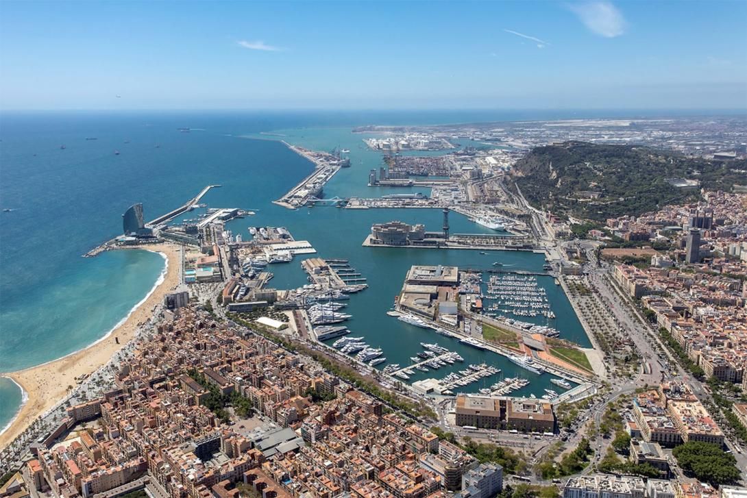 Imatge aèrea del Port de Barcelona.