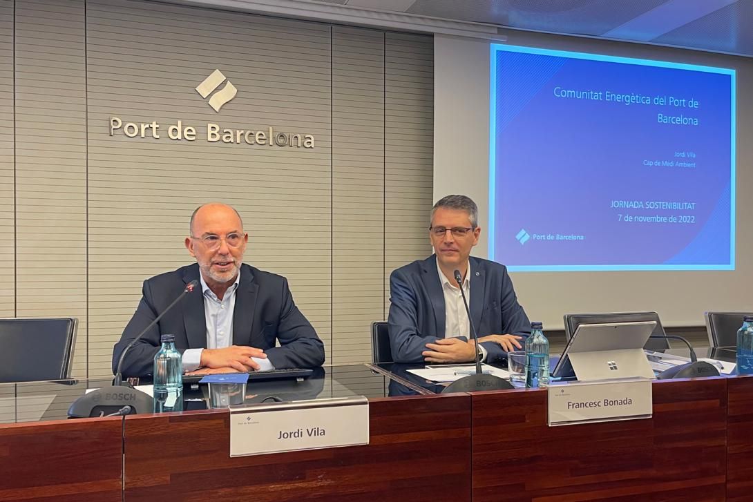 Jordi Vila, cap de Medi Ambient, i Francesc Bonada, cap d'Organització i Sostenibilitat.