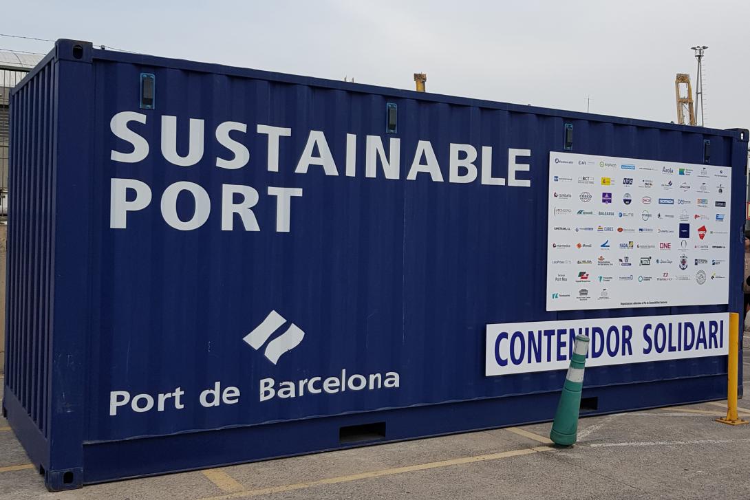 Arranca la campaña del Contenedor Solidario del Port de Barcelona.