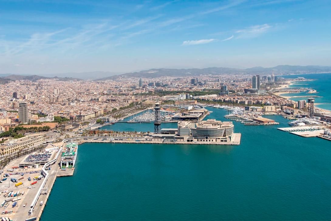 El muelle de Barcelona.