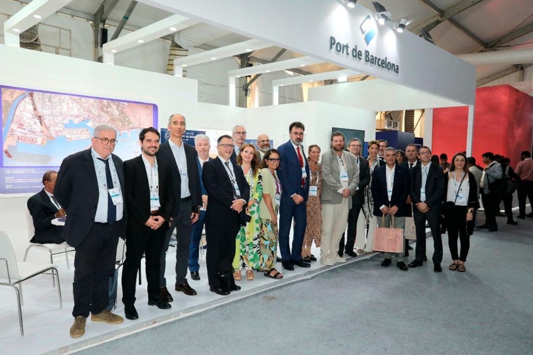 La delegació del Port de Barcelona al Global Maritime India Summit 2023 és una de les més nombroses.