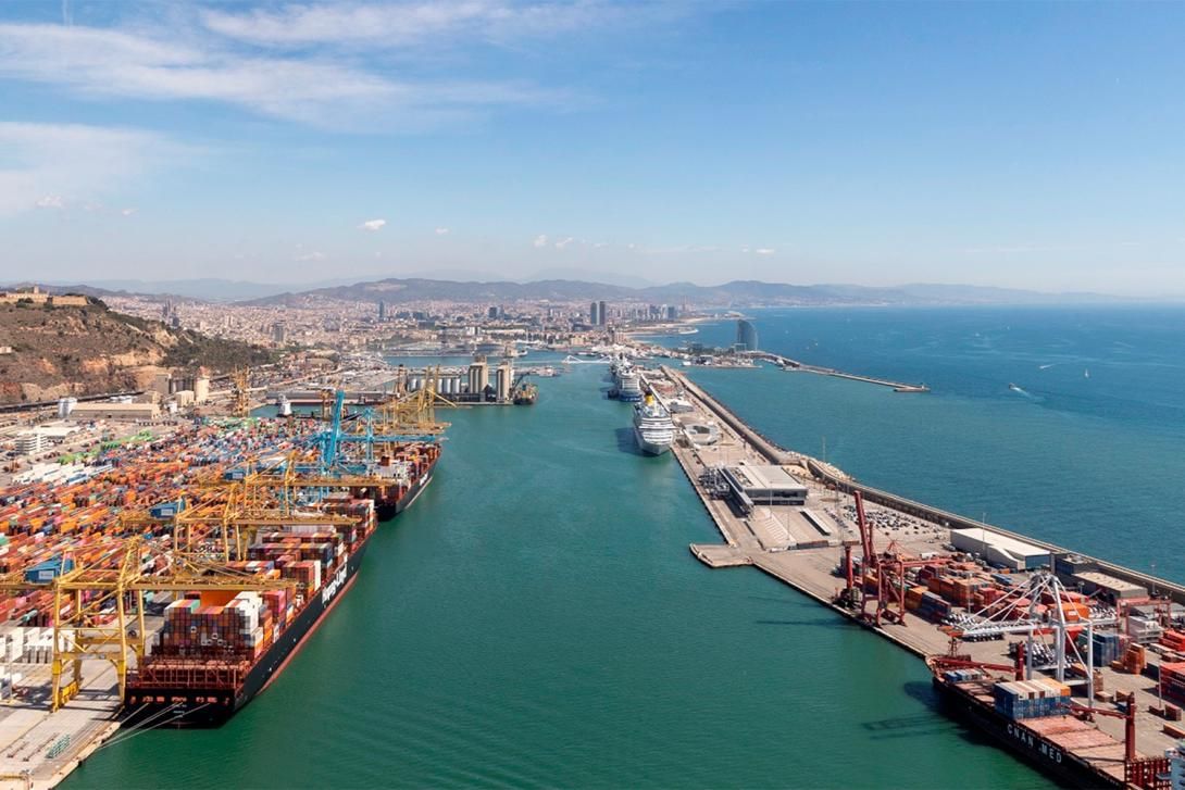 Imatge aèria del Port de Barcelona.