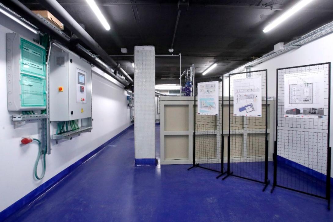 La construcció de la sala tècnica per al reciclatge de les aigües grises al CNAB ja ha finalitzat.